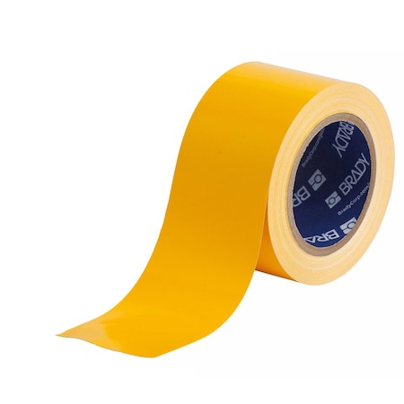 Brady Floor Marking Tape, Vinyl, 3 in W., 100 ft L., 0.004 in Thickness 170649